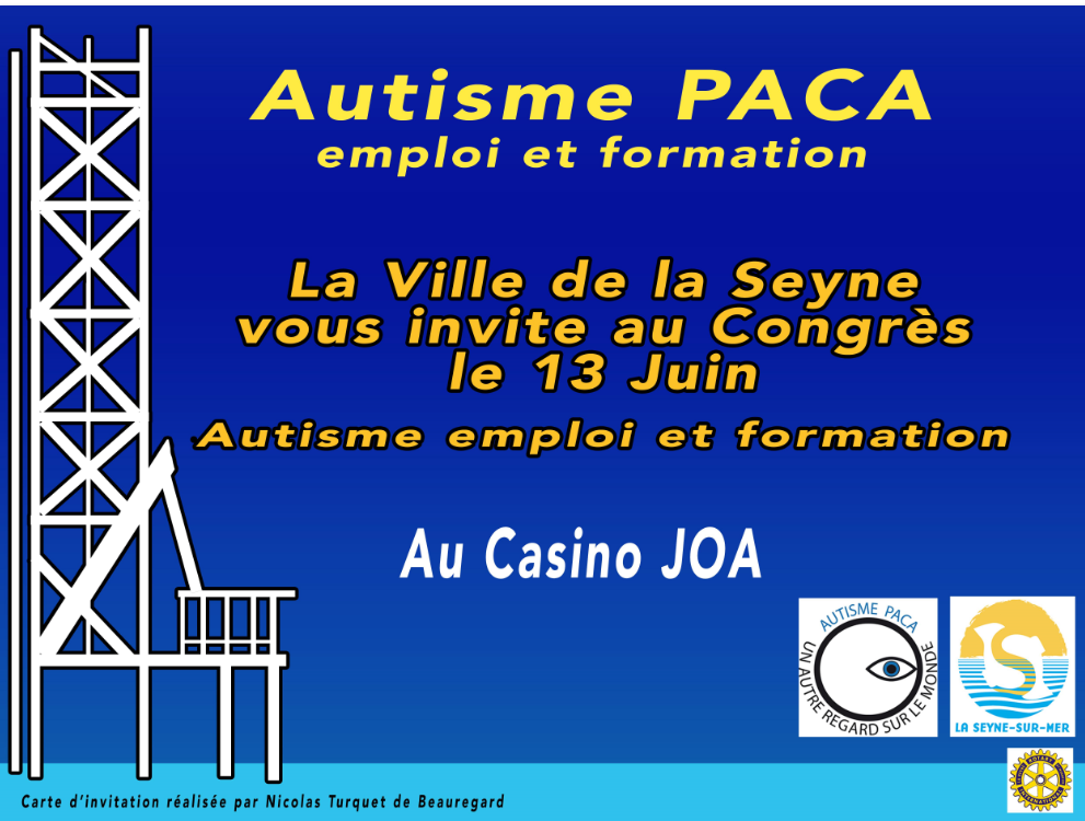 Carton invitation congres autisme emploi et formation